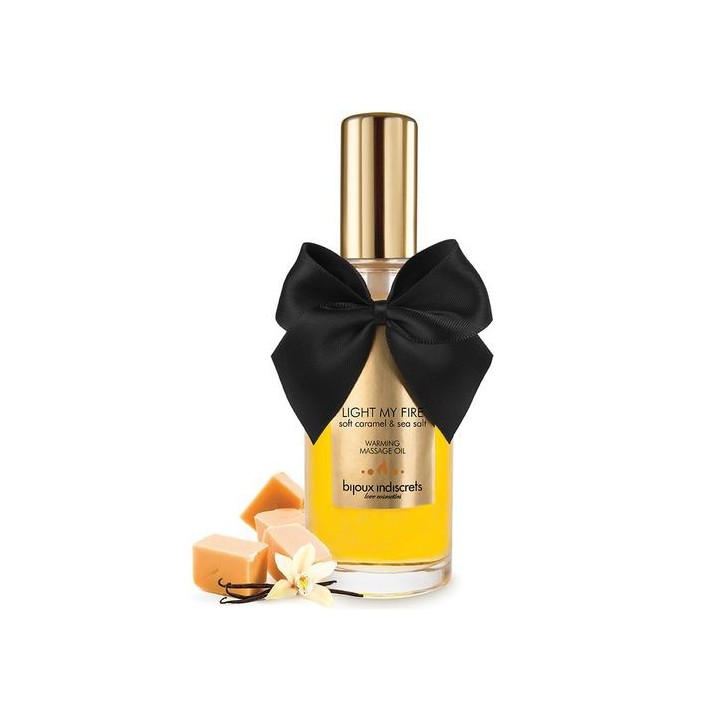 BIJOUX INDISCRETS WARMING MASSAGE OIL CARAMELO
