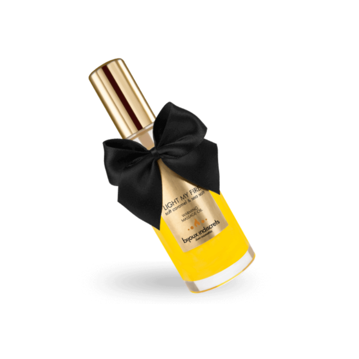 BIJOUX INDISCRETS WARMING MASSAGE OIL CARAMELO