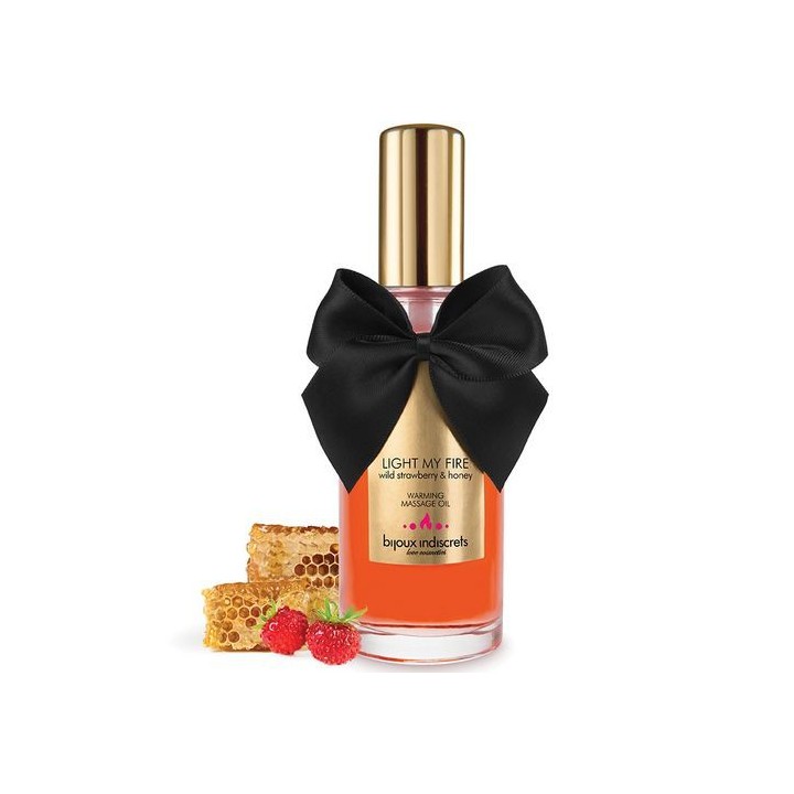 BIJOUX STRAWBERRY WARMING MASSAGE OIL ACEITE EFECTO CALOR FRESA