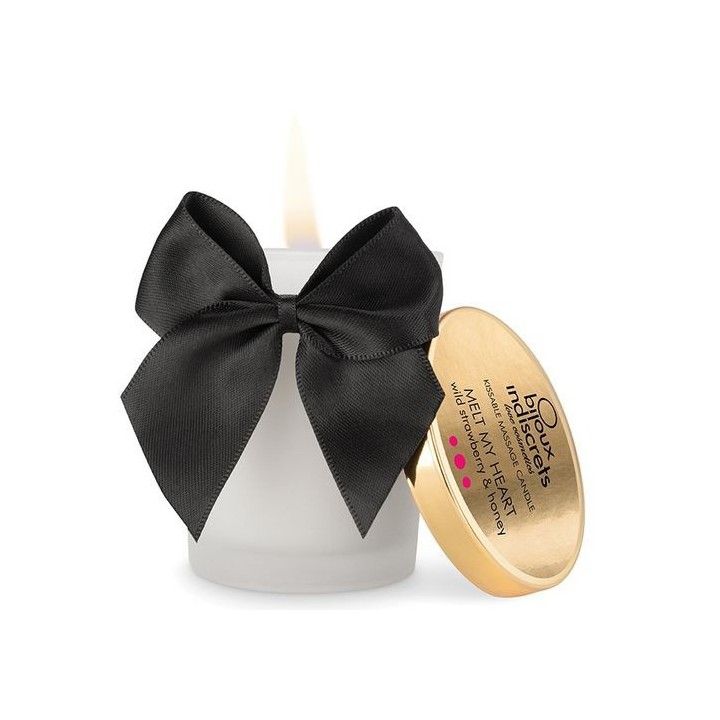 BIJOUX KISSABLE MASSAGE CANDLE-VELA AROMA FRESA Y MIEL