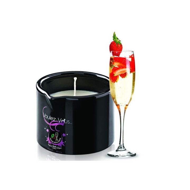 VOULEZ-VOUS VELA MASAJE FRESAS CON CAVA