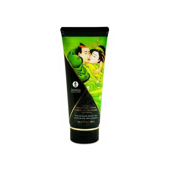 CREMA PARA MASAJE COMESTIBLE VEGANA TE VERDE