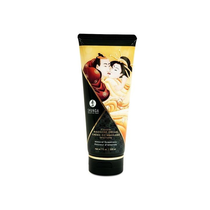 SHUNGA KISSABLE MASSAGE CREAM ALMENDRA DULCE 200ML.