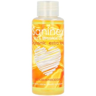 SANINEX SEX & MASSAGE OIL ORGASMIC EXTRA LONG 100ML.
