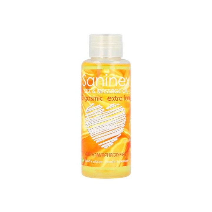 SANINEX SEX & MASSAGE OIL ORGASMIC EXTRA LONG 100ML.