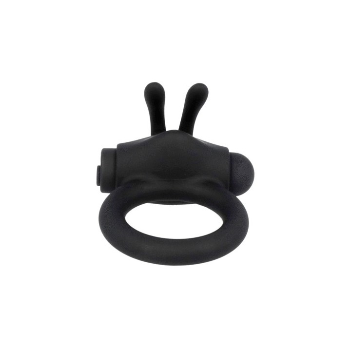 BLACK&SILVER COCK RING ANILLO VIBRADOR USB