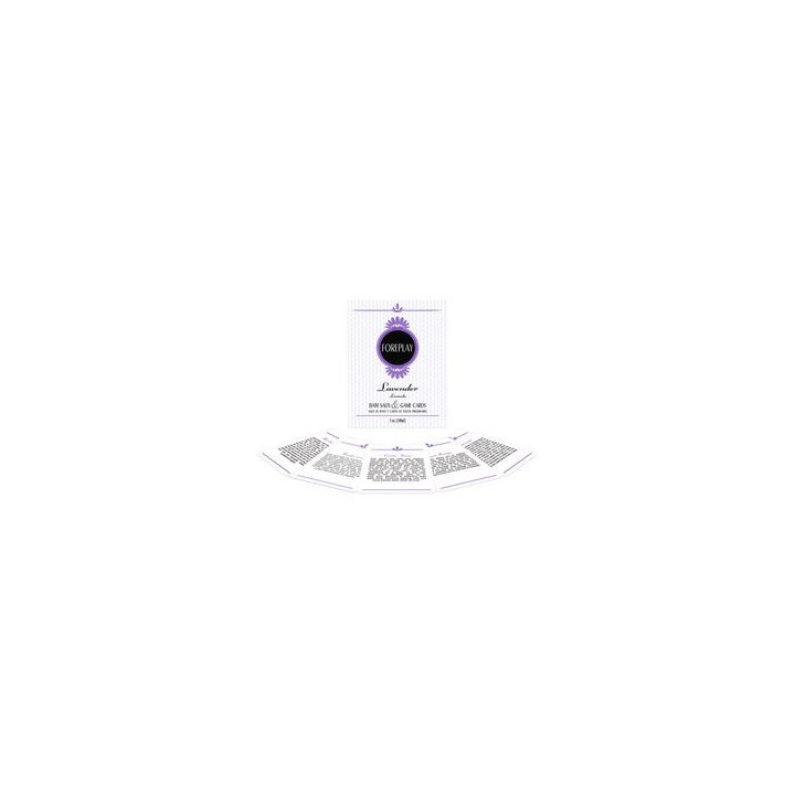 FOREPLAY- BATH SALTS&GAME CARDS SALES DE BAÑO Y CARTAS ES/EN