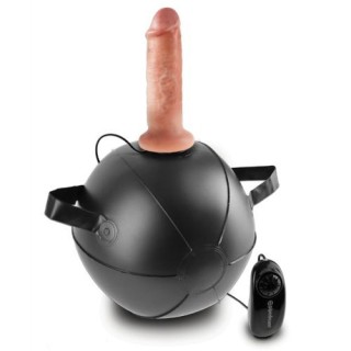 KING COCK VIBRATING MINI SEX BALL-BOLA CON DILDO