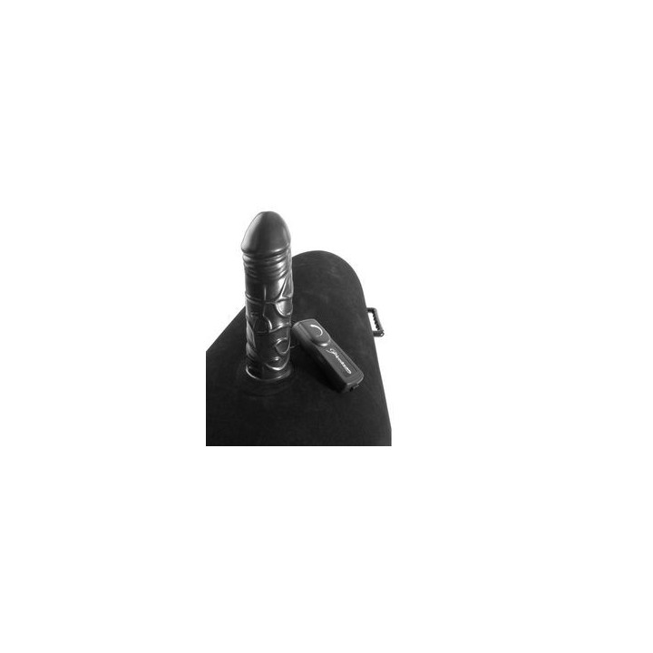 ASIENTO HINCHABLE CON DILDO NEGRO VIBRADOR INFLATABLE LUV LOG