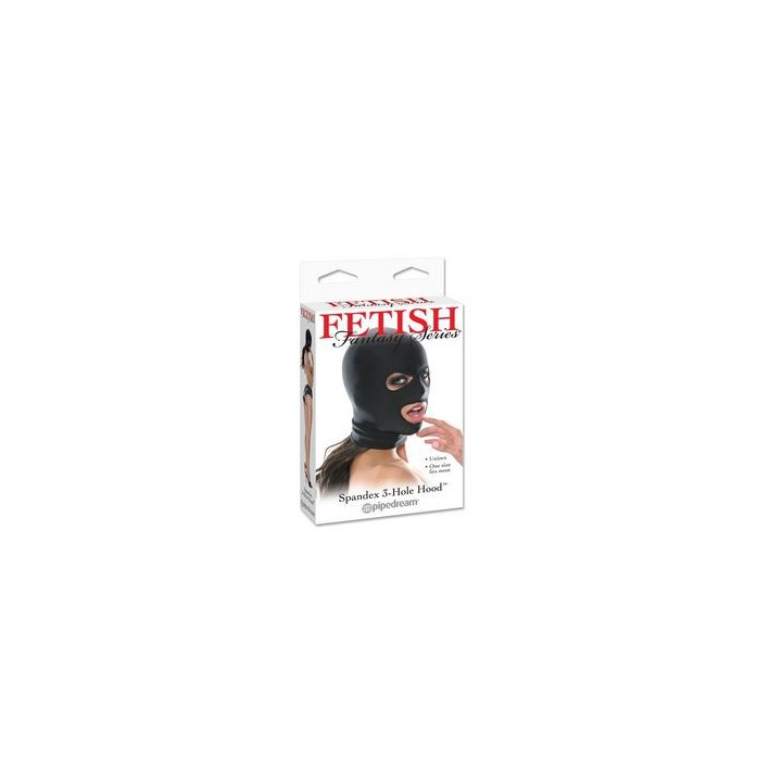 FETISH SPANDEX 3 HOLE HOOD - MASCARA 3 ABERTURAS