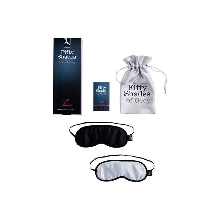 FIFTY SHADES SOFT BLINDFOLD TWIN PACK MASCARA ANTIFAZ