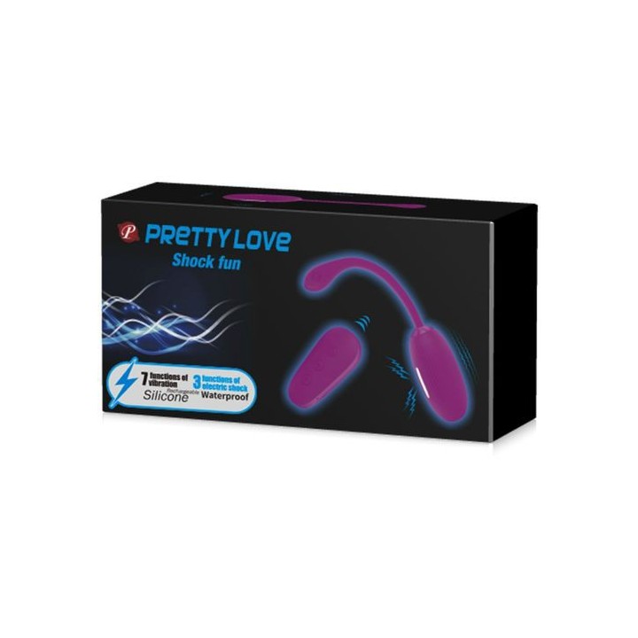 HUEVO VIBRADOR CON ELECTROSHOCK MANDO A DISTANCIA RECARGABLE
