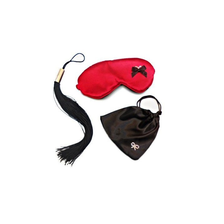 KIT LÁTIGO Y ANTIFAZ DOMINATRIX