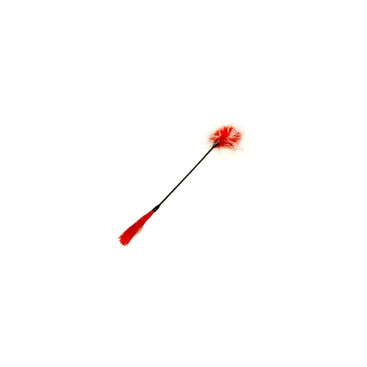 WHIPPER TICKLER RED&WHITE FUSTA+PLUMA