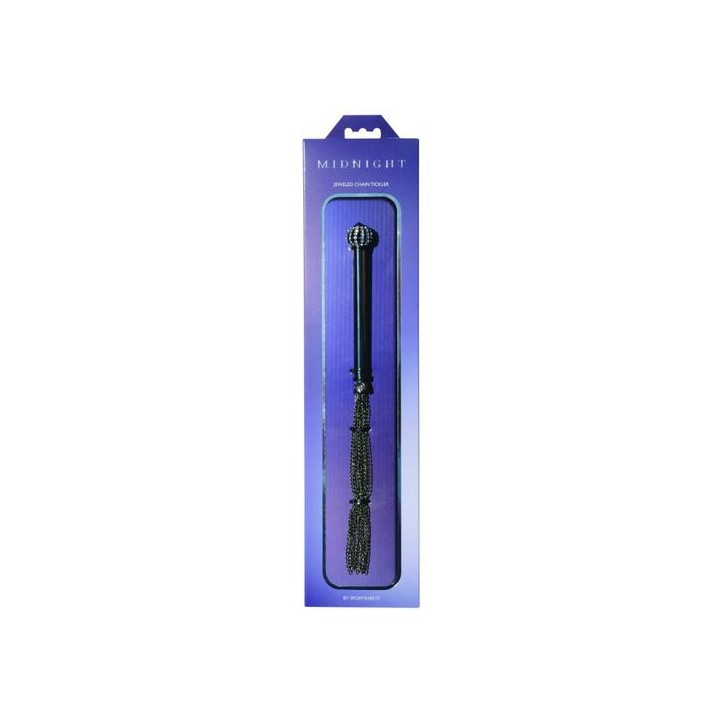 MIDNIGHT JEWELED CHAIN TICKLER - LÁTIGO METAL
