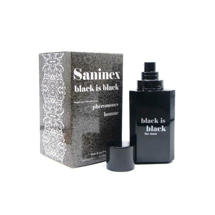 SANINEX - BLACK IS BLACK CON FEROMONAS PARA HOMBRE