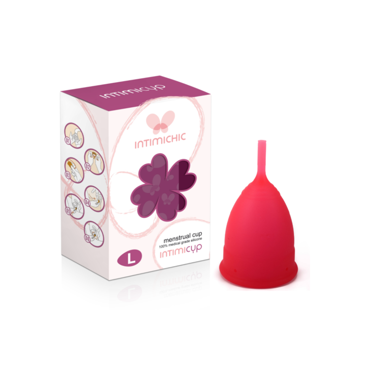 INTIMICHIC MENSTRUAL CUP-COPA MENSTRUAL SILICONA MÉDICA SIZE L
