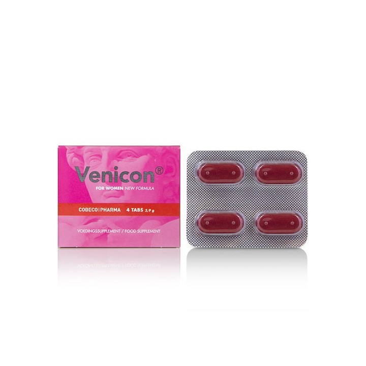 VENICON FOR WOMEN SUPLEMENTO ALIMENTICIO LIBIDO MUJER 4 CAP.