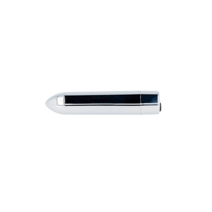 BLACK & SILVER VIBRATING BULLET BALA RECARGABLE USB