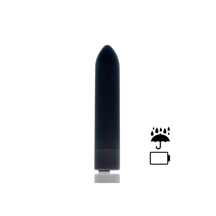 BLACK & SILVER VIBRATING BULLET KERNEX