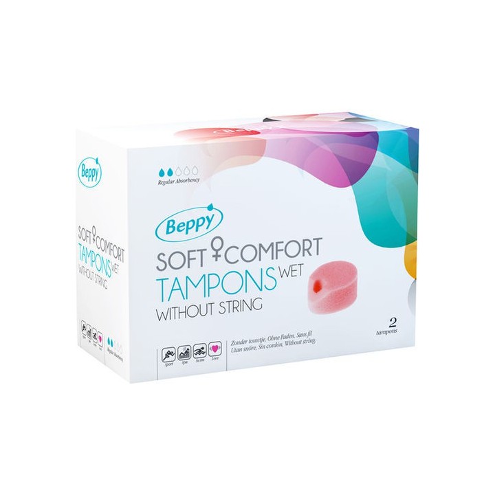 SOFT COMFORT TAMPONS WET TAMPONES LUBRICADOS 2UDS.