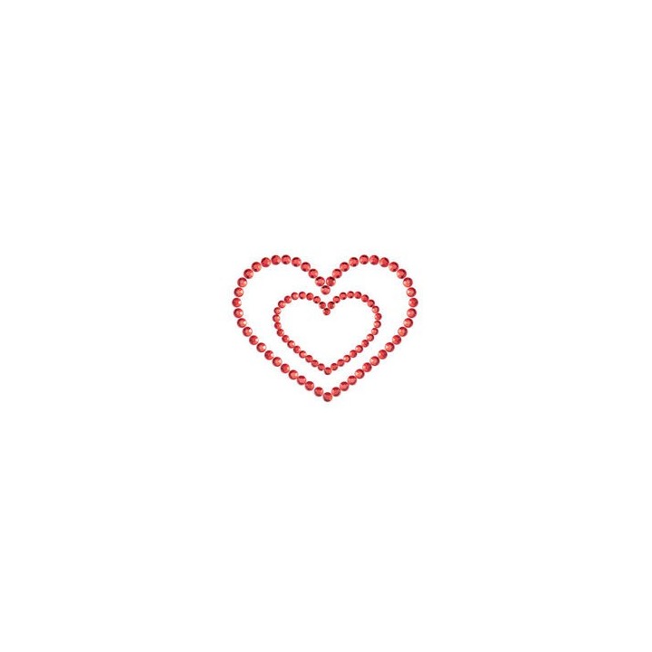 MIMI HEART COVERS RED CUBRE PEZONES
