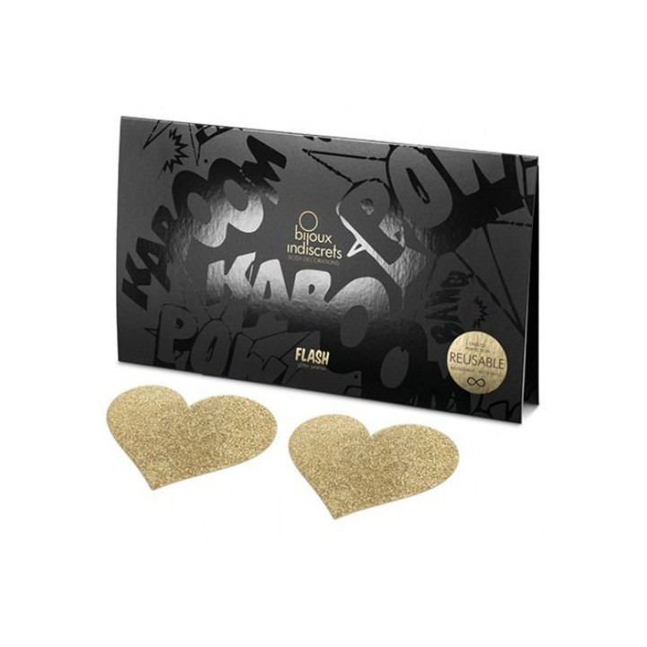 BIJOUX FLASH HEART GOLD PEZONERAS DORADO