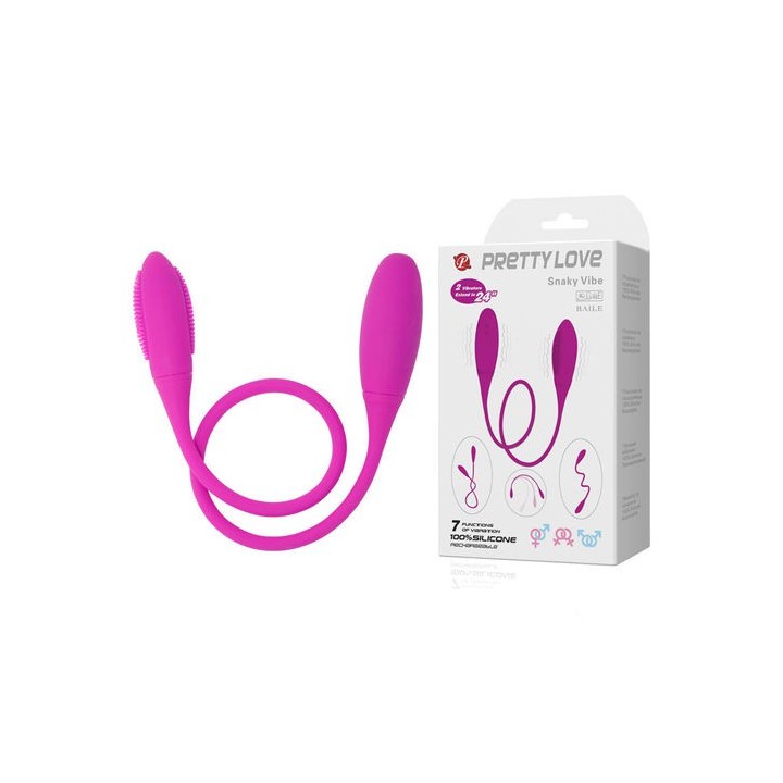 DELUXE PRETTY LOVE SNAKY VIBE VIBRADOR DOBLE agotado temporalmente