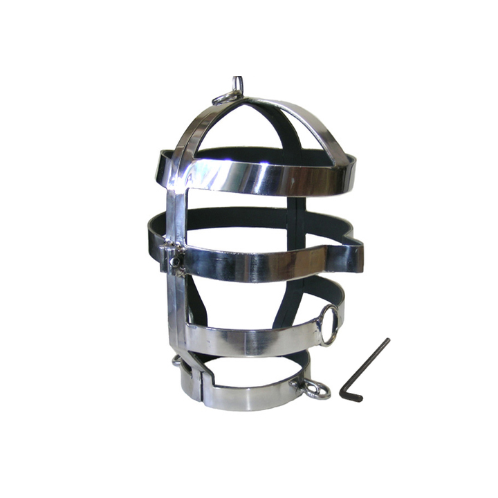 MASCARA ESCLAVO CON COLLAR DE ACERO