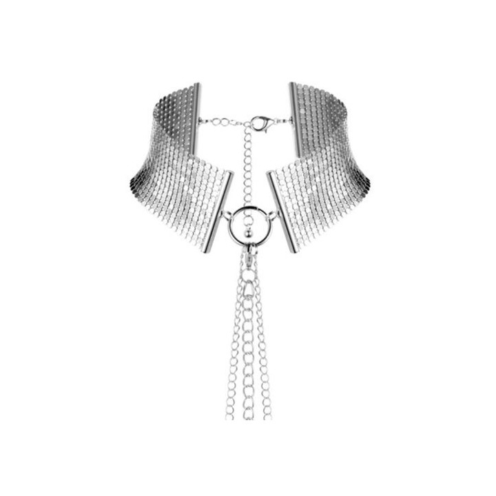 BIJOUX MESH SILVER COLLAR PLATEADO