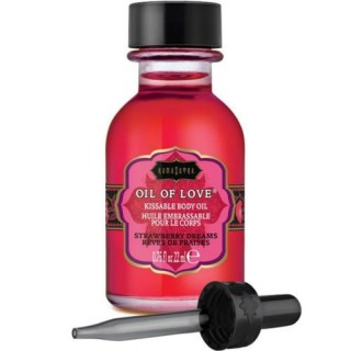 KAMASUTRA OIL OF LOVE KISSABLE-ACEITE ESPECIAL FRESA