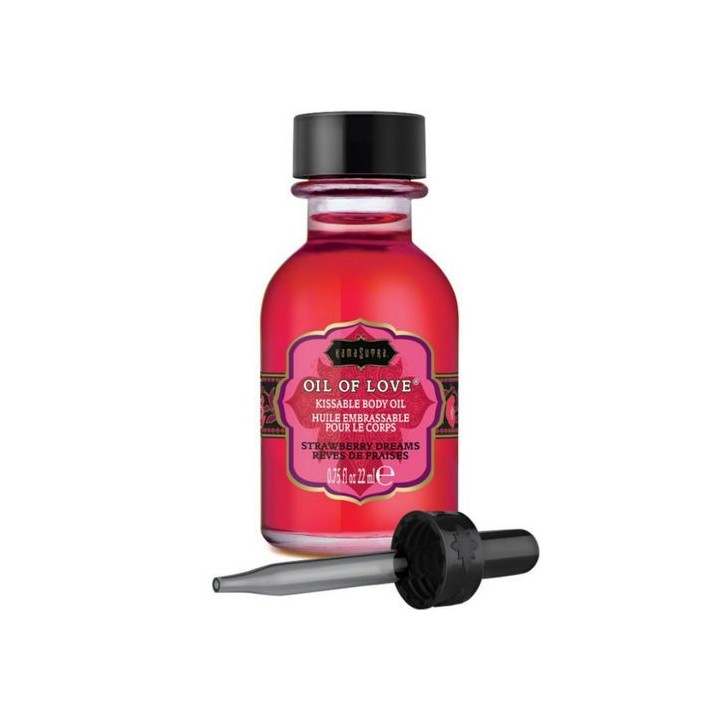 KAMASUTRA OIL OF LOVE KISSABLE-ACEITE ESPECIAL FRESA