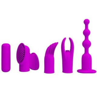 PRETTY LOVE 4 IN 1 KIT MASAJEADOR VIBRADOR USB