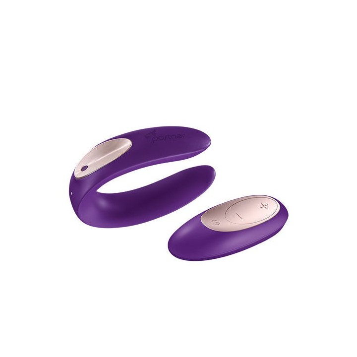 MASAJEADOR VIBRADOR PARA DOS CON MANDO A DISTANCIA RECARGABLE USB