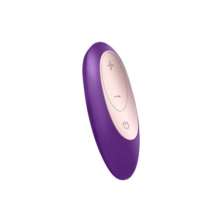 MASAJEADOR VIBRADOR PARA DOS CON MANDO A DISTANCIA RECARGABLE USB