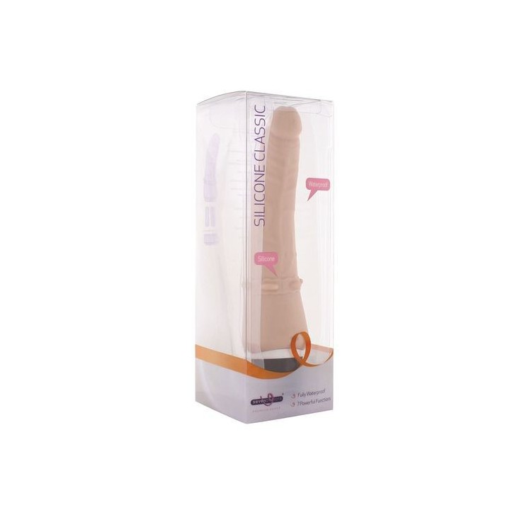 CLASSIC SILICONE SLIM VIBRATOR NATURAL
