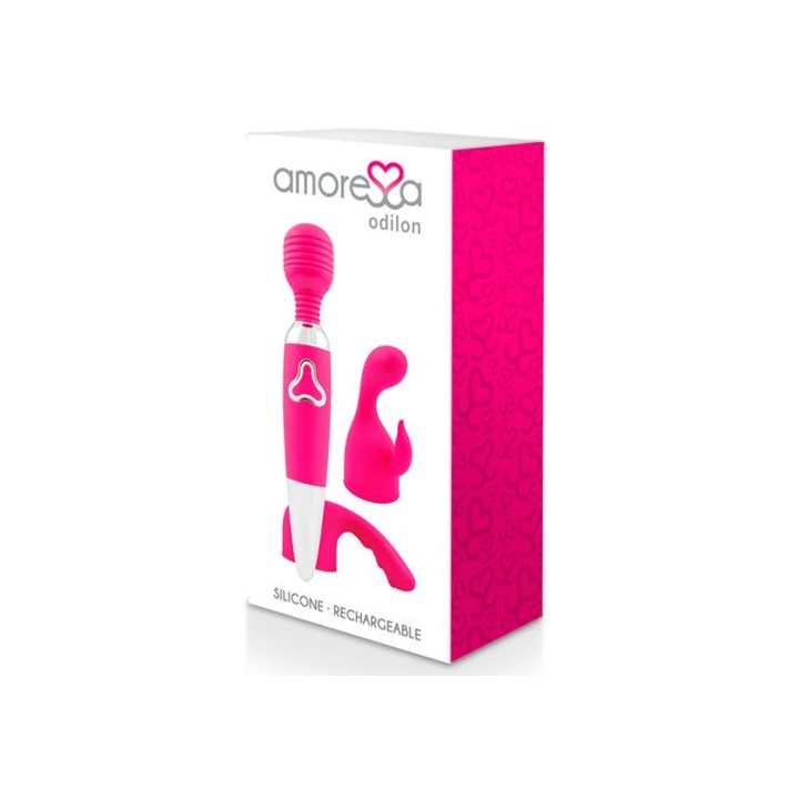 AMORESSA ODILON PREMIUM MASAJEADOR WAND SILICONE RECARGABLE