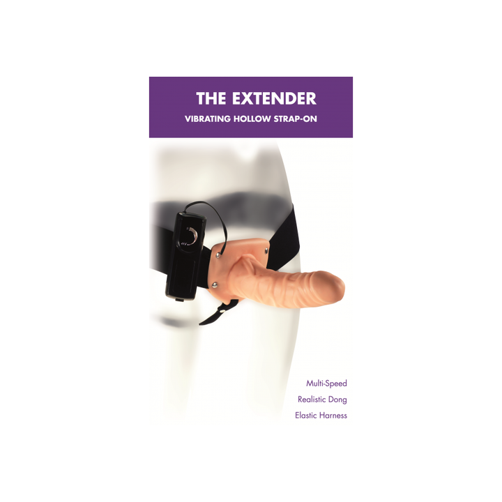 THE EXTENDER VIBRATING HOLLOW STRAP-ON-ARNES HUECO