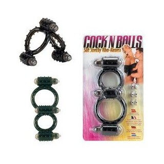 COCK N BALLS VIBRATING RING- ANILLO DOBLE VIBRADOR (AGOTADO TEMPORALMENTE)