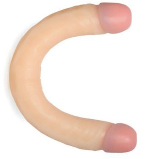 DOUBLE DONG PENE DOBLE REALÍSTICO 33CM.