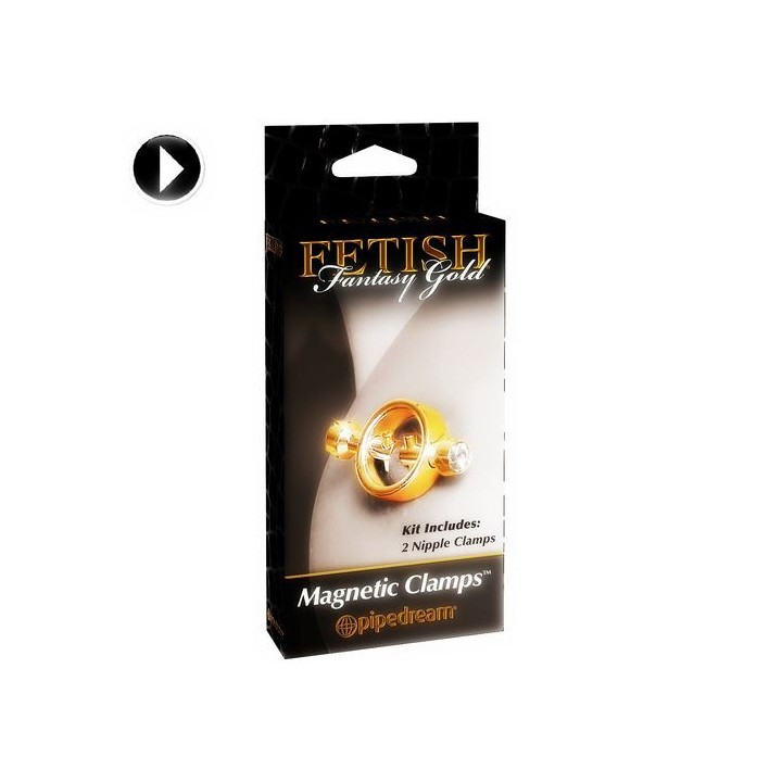 FETISH MAGNETIC CLAMPS PINZAS DORADAS
