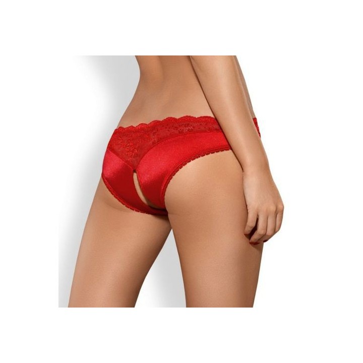 LOVICA CROTCHLESS PANTIES BRAGUITA CON ABERTURA ROJO S/M