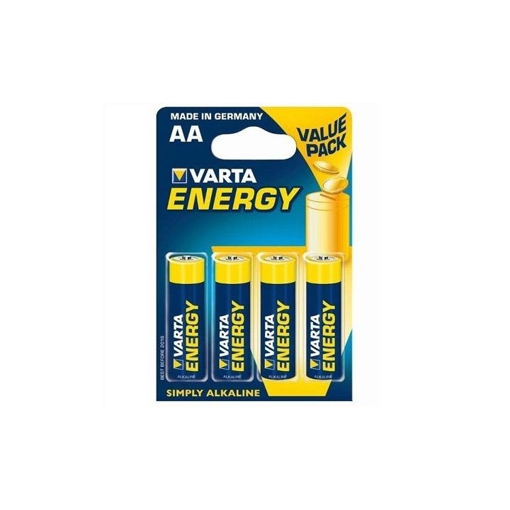 VARTA ENERGY BATTERY ALKALINE LR6 AA PILA