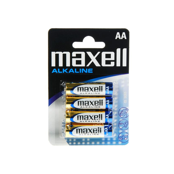 MAXELL ALKALINE AA LR6 PILA BLISTER 4U.