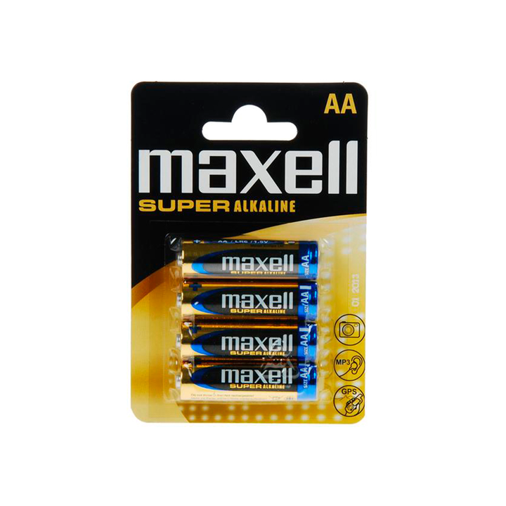 MAXELL SUPER ALKALINE BATTERY PILA AA LR6