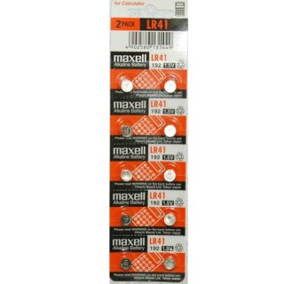 MAXELL ALKALINE BATTERY PILA LR41 AG3 BLISTER 10