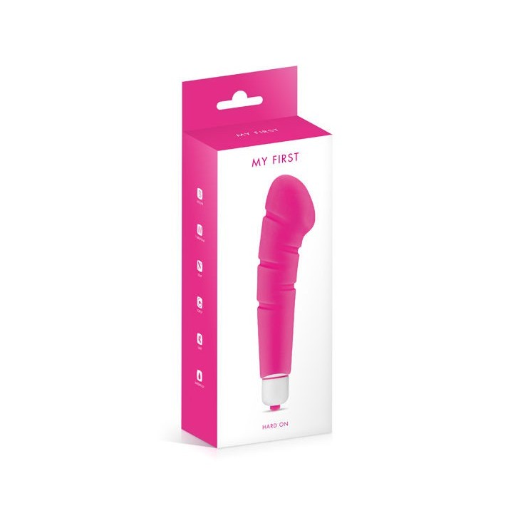 MY FIRST HARD ON VIBRADOR SILICONA 14.2CM.
