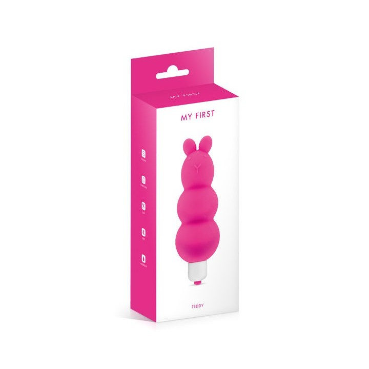 MY FIRST TEDDY PINK VIBRADOR SILICONA