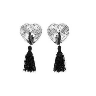 PARIS NIPPLE SILVER PEZONERAS CORAZÓN COLOR PLATA