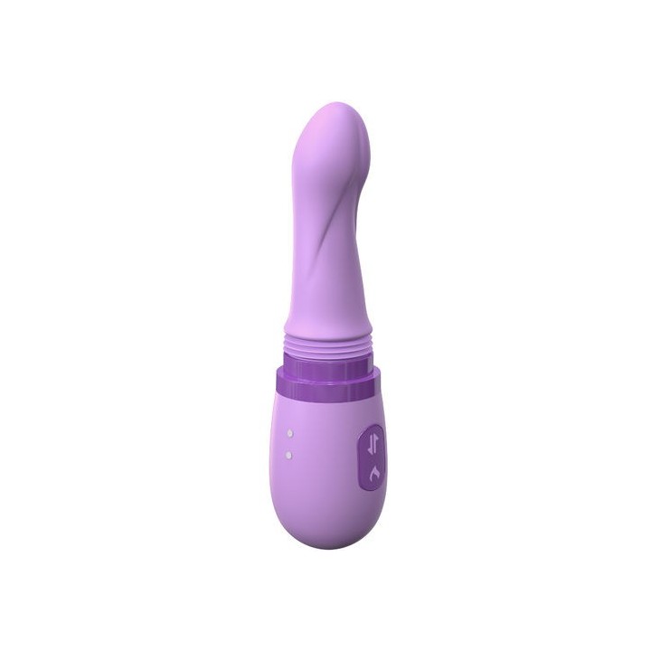 DILDO VIBRADOR CON ROTACIÓN Y FUNCIÓN CALOR RECARGABLE SILICONA